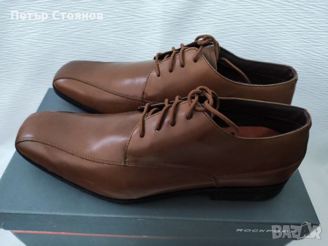 Стилни мъжки обувки от естествена кожа ROCKPORT by ADIDAS №43, снимка 3 - Официални обувки - 35661690