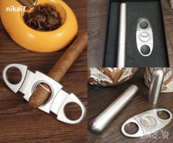резачка за пури+метален цилиндър пренасяне съхранение неръждае стомана, снимка 2 - Подаръци за мъже - 27206171