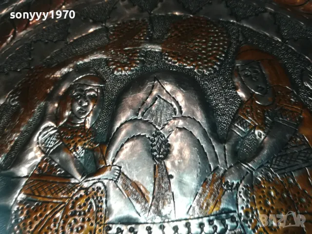 КРАСИВА РЕЛЕФНА ЧИНИЯ С ДВОЙНО ДЪНО 2910241805, снимка 17 - Антикварни и старинни предмети - 47765025