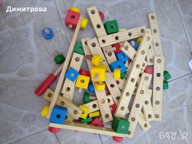 Детски дървен конструктор , снимка 2 - Конструктори - 41766305
