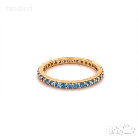 Златен дамски пръстен 1,42гр. размер:54 14кр. проба:585 модел:17800-6, снимка 1