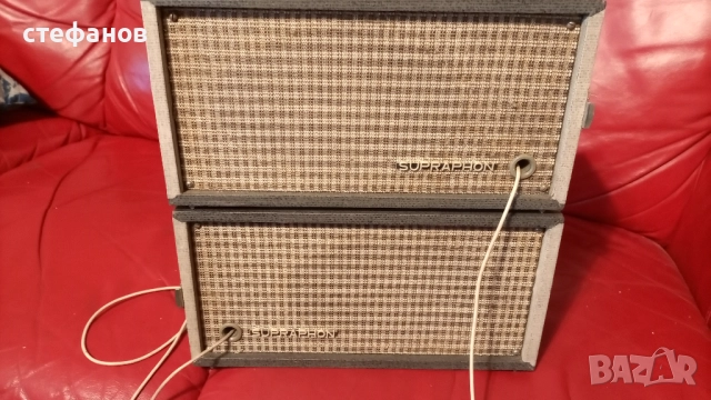 Ретро грамофон-куфар, СУПРАФОН, SUPRAPHON, GZC641A, снимка 7 - Антикварни и старинни предмети - 52750139