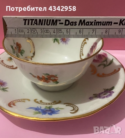 Mks porcelain. Germany. Сет за кафе., снимка 8 - Антикварни и старинни предмети - 52435460