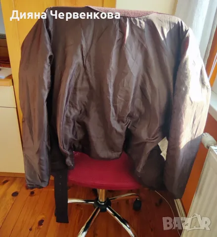 Вълнено дамско зимно/есенно късо палто, тъмнокафяво, Only, снимка 9 - Палта, манта - 48776965