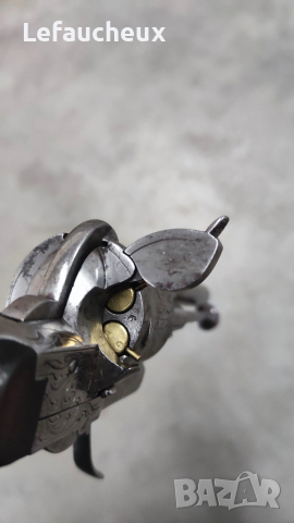 Антика Уникат Лефуше Револвер 7 кал., снимка 7 - Антикварни и старинни предмети - 53219284