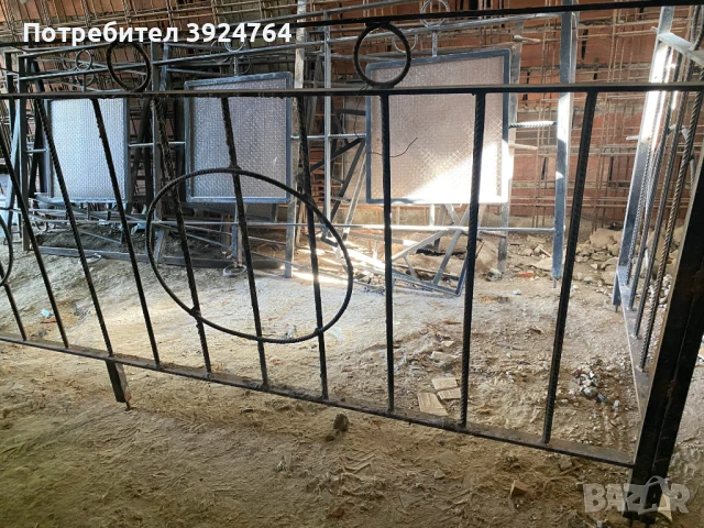 Метални парапети армирано стъкло от стара къща лилави стъкла, снимка 3 - Строителни материали - 51008662