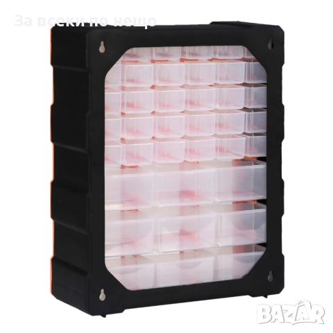 Органайзер за стена с 39 кутии PA1301 – Панел за инструменти и дребни части, снимка 2 - Други инструменти - 52332106