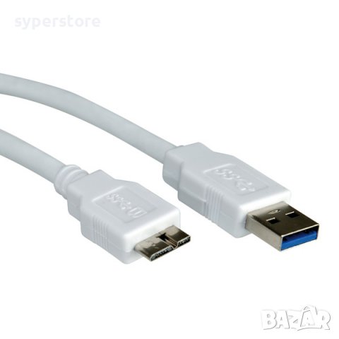 Кабел USB3.0 A-Micro B, M/M, 0.8m SS301064