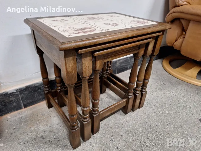 К - н три помощни масички с плочки , снимка 7 - Маси - 50080863