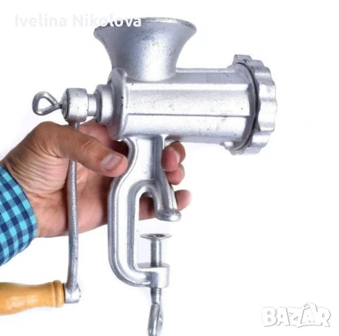 Ръчна месомелачка от неръждаема стомана Pelitte, снимка 9 - Други - 51385001