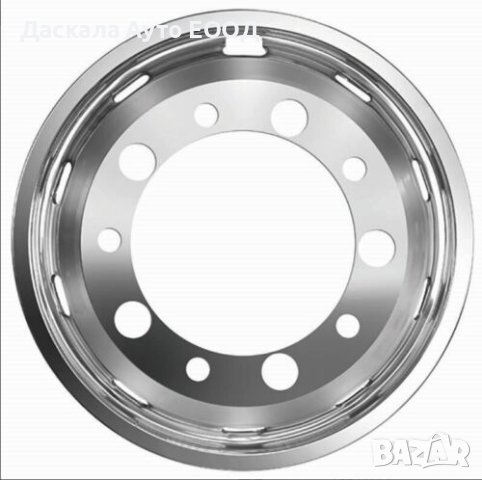 1бр. предни тасове тас за джанти от неръждаема стомана 22.5" за камион