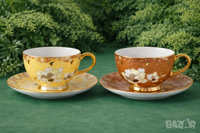 Голямо Намаление за 8-ми март на чаши и комплекти за кафе костен порцелан , снимка 3 - Подаръци за юбилей - 43694999