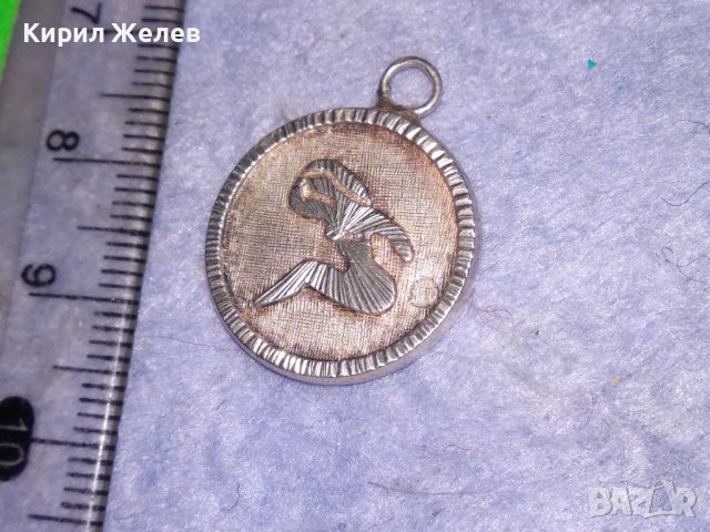 СРЕБЪРЕН ЗОДИАКАЛЕН АРТ ДЕКО МЕДАЛЬОН СРЕБРО 900 - ЗОДИЯ ДЕВА МАЙСТОРСКА ИЗРАБОТКА 36518, снимка 6 - Колиета, медальони, синджири - 40940268