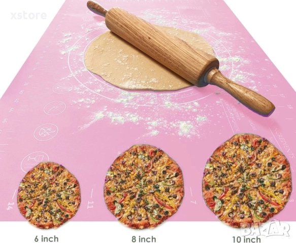 Силиконова постелка за печене, точене и месене, снимка 4 - Други стоки за дома - 52699046