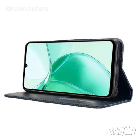 Кожен Ретро Калъф за ZTE Blade A35e- Магнитно затваряне, Държач за Карти и Стойка, вкл. Протектор, 4, снимка 5 - Калъфи, кейсове - 52525121