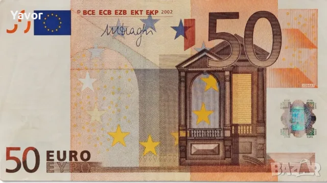 Банкнота 50 евро 2002г., снимка 2 - Нумизматика и бонистика - 56360198