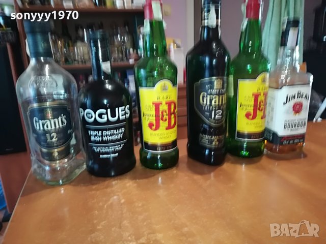 j&b grants pogues 6 празни шишета за колекция 1602231900, снимка 12 - Колекции - 39699612