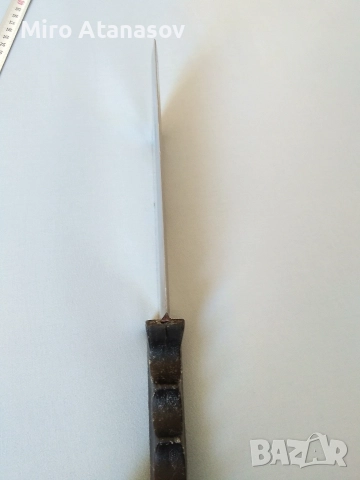 Български сатър МЗ Хан Тервел неръжд., снимка 8 - Антикварни и старинни предмети - 52841539