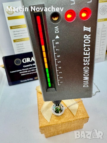 Сребърно колие с мойсанит (Диамант) 5 карата, снимка 14 - Колиета, медальони, синджири - 53861673