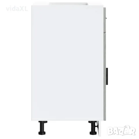 vidaXL Кухненски шкаф Porto, сив сонома, инженерно дърво, снимка 6 - Шкафове - 56148254