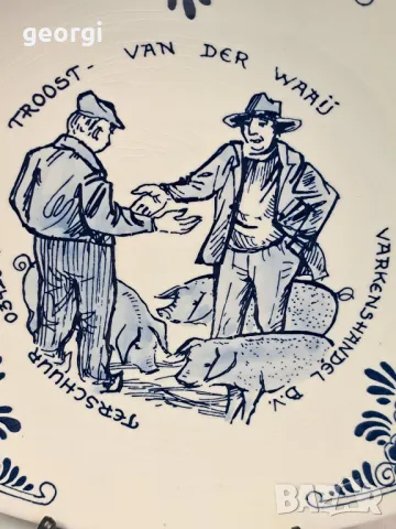 декоративна порцеланова чиния Delft   22/1, снимка 2 - Декорация за дома - 49203341