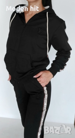 Louis Vuitton дамски екипи /суичер и долнище/ висок клас реплика, снимка 12 - Спортни екипи - 51670066