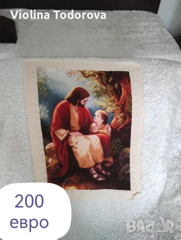 ръчно изработени гоблени с конци ДМЦ , снимка 14 - Гоблени - 56235893