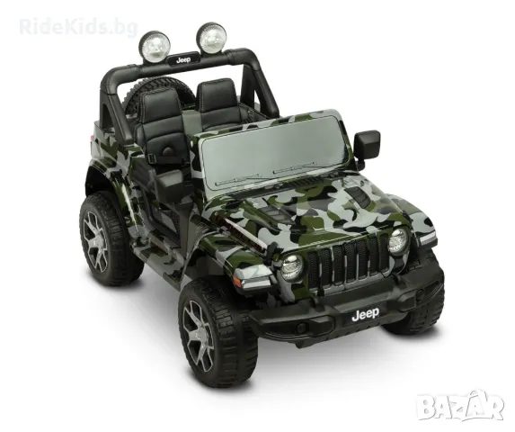 Офроуд акумулаторен автомобил  JEEP RUBICON Камофлаж– 4x4, до 35кг., с дистанционно и LED,, снимка 3 - Детски велосипеди, триколки и коли - 49975893