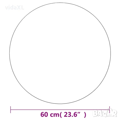 vidaXL Стенно огледало, 60 см, кръгло, снимка 7 - Огледала - 56146361