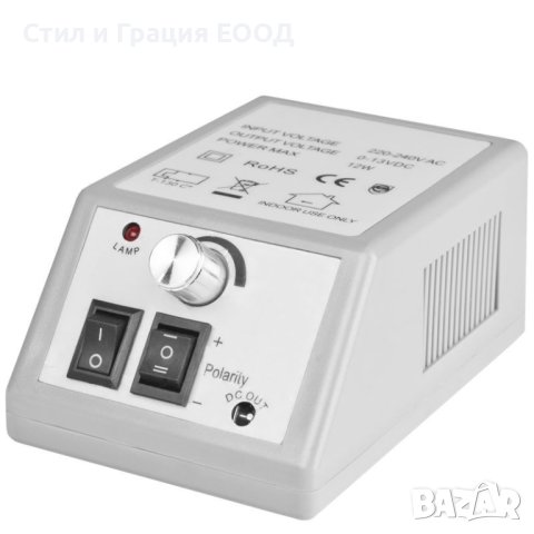Eлектрическа пила - микромотор за маникюр Merc-2000 - бяла/сива, снимка 3 - Педикюр и маникюр - 40248191