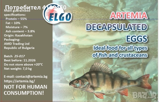 декапсулирована артемия