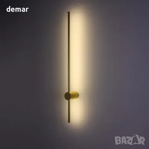 Линеен LED аплик TEKLED 80 см, 12 W, 4000 K, златист, снимка 2 - Лампи за стена - 55806918