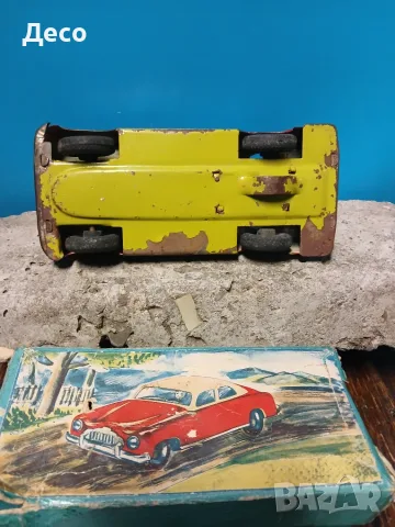 Very rare old tin toi car MSB-DDR 50s Стара играчка., снимка 7 - Колекции - 55742112