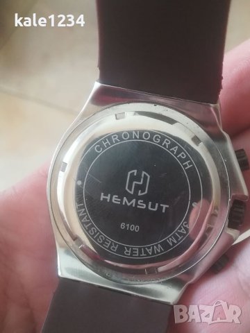 Мъжки часовник Хронограф. HEMSUT Torbollo. Chronograph. Japan move. Quartz. Чисто нов! , снимка 7 - Мъжки - 41040559