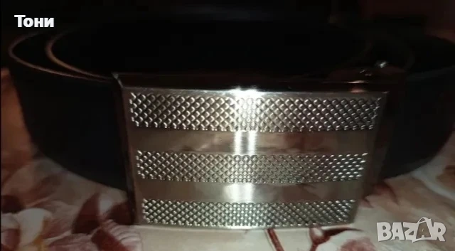 Нов Стилен Мъжки Колан Изцяло от Естествена Кожа 130см., снимка 2 - Колани - 53686097