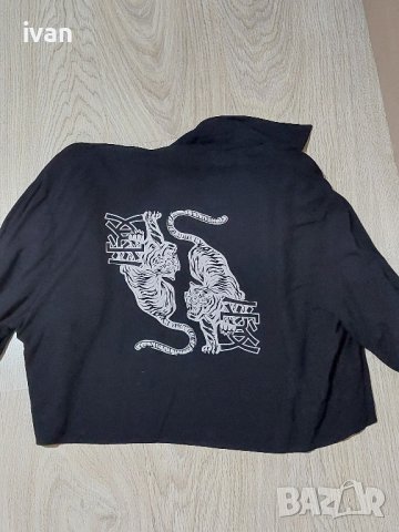 Къса черна риза, снимка 2 - Ризи - 41937540