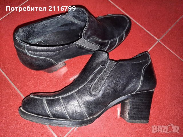 Дамски кожени обувки, снимка 2 - Дамски боти - 38850362