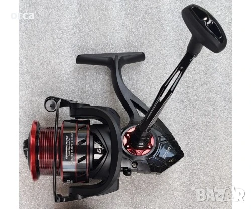 Фидер макара Rico Marina GB 6000 – 6+1 лагера, алуминиева и графитна шпула, снимка 2 - Макари - 50655341