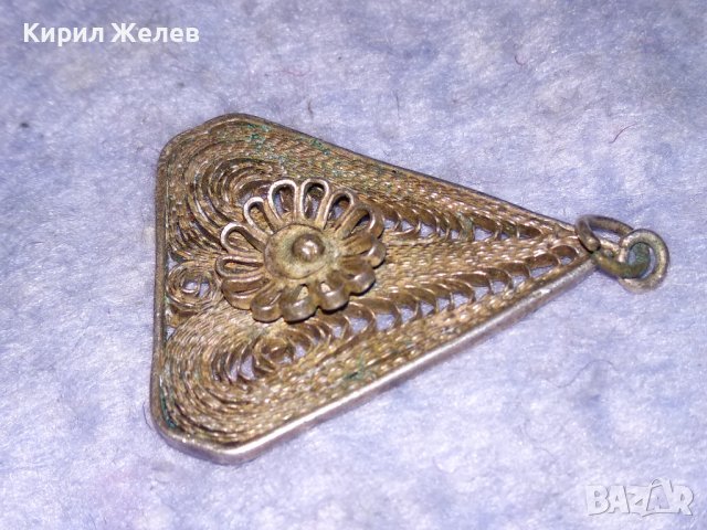 19век ФИЛИГРАНЕН СРЕБЪРЕН НАКИТ МЕДАЛЬОН ВИСОКА ПРОБА СРЕБРО ИЗЦЯЛО РЪЧНА МАЙСТОРСКА ИЗРАБОТКА 18042, снимка 10 - Антикварни и старинни предмети - 40940360