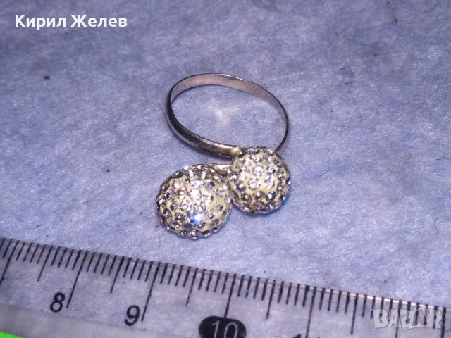 СРЕБЪРЕН ФЕШЪН АРТ ПРЪСТЕН СРЕБРО 925 Част От КОМПЛЕКТ с БЯЛ ЕМАЙЛ и КРИСТАЛИ 37350, снимка 9 - Пръстени - 40488300