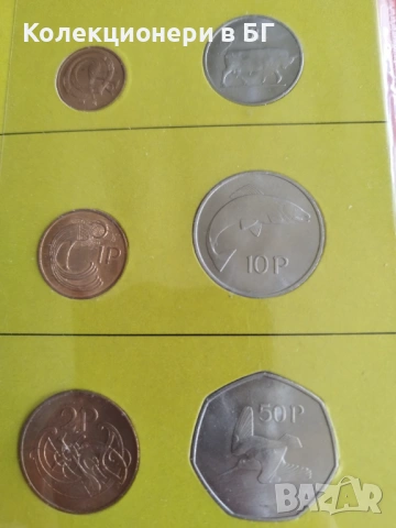 СЕТ С ШЕСТ МОНЕТИ ОТ ИРЛАНДИЯ /виж описанието/, снимка 3 - Нумизматика и бонистика - 53433117