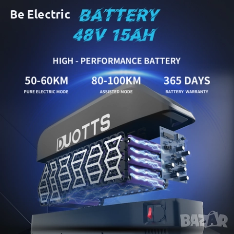 НОВО!!! Електрически Велосипед Duotts C29 750W 48V/15Ah , снимка 7 - Велосипеди - 51971584
