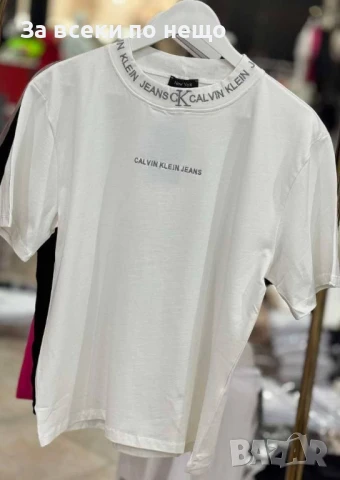 Calvin Klein Дамска Тениска👚Дамска Блуза С Къс Ръкав Келвин Клайн - Различни Цветове Код BS-30, снимка 4 - Тениски - 51073825