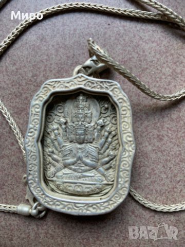 МЕДАЛЬОН ЛАНЕЦ ГЕРДАН АЗИАТСКО БОЖЕСТВО БУДА АЗИЯ 