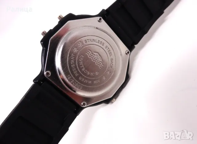 Мъжки кварцов часовник хронограф Contronic с аларма, снимка 9 - Мъжки - 50151550