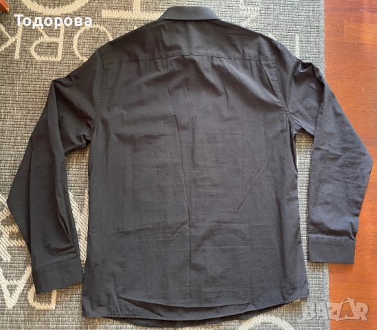 Черна риза DeFacto, снимка 2 - Ризи - 52625401