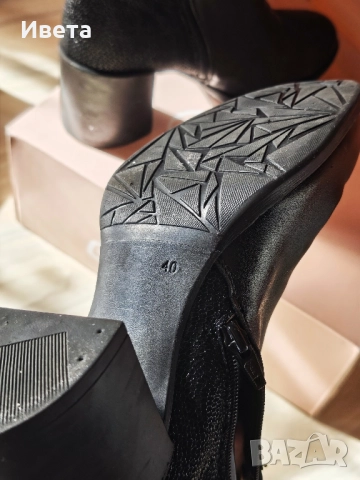 Елегантни дамски боти на ток, снимка 5 - Дамски обувки на ток - 51808411
