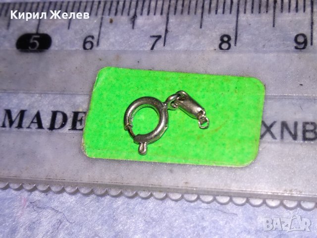 СТАРА ПОСРЕБРЕНА СТОМАНЕНА КАРАБИНКА ЗАКОПЧАЛКА За ГРИВНА КОЛИЕ ВЕРИЖКА 38294