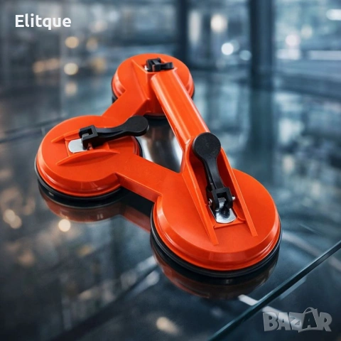 Троен вакуумен държач за стъкла – до 120 кг товароносимост, снимка 6 - Друга електроника - 53256116