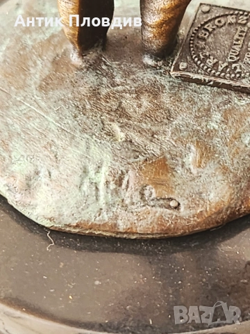 Бронзова статуетка балерина – Milo, France, снимка 6 - Статуетки - 51656588